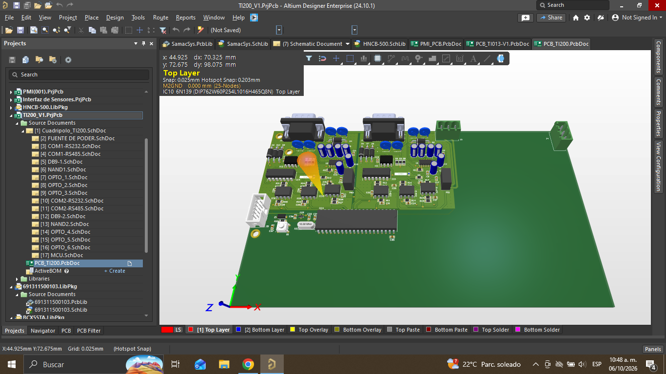 Rediseño de tarjeta electrónica en Altium Designer